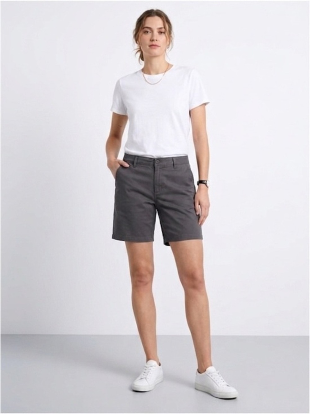 3/$30 Frank & Oak Midrise Long Shorts Size 34